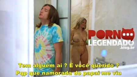 Legendado espiando e comendo a nova namorada do pai