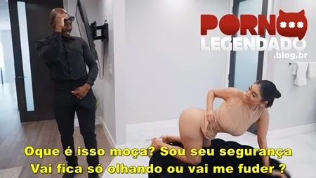 Legendado Violet Myers fez sexo com segurança negão da festa
